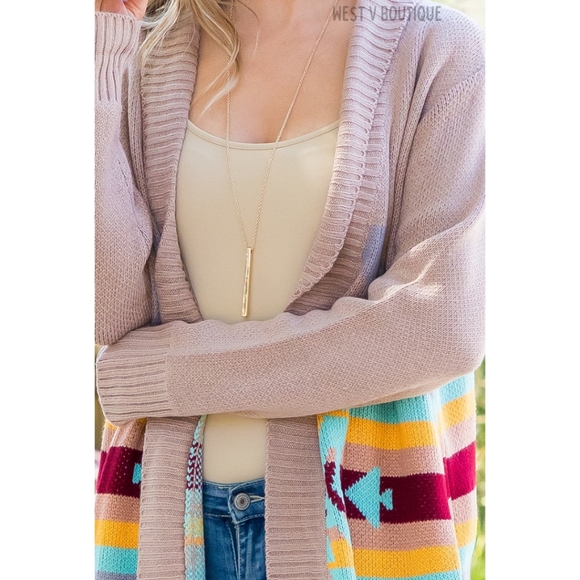 Last 1 left! Mocha Tribal Cardigan - Picture 4 of 4